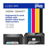 Brother Genuine (4-Pack) Standard Yield Ink Cartridges