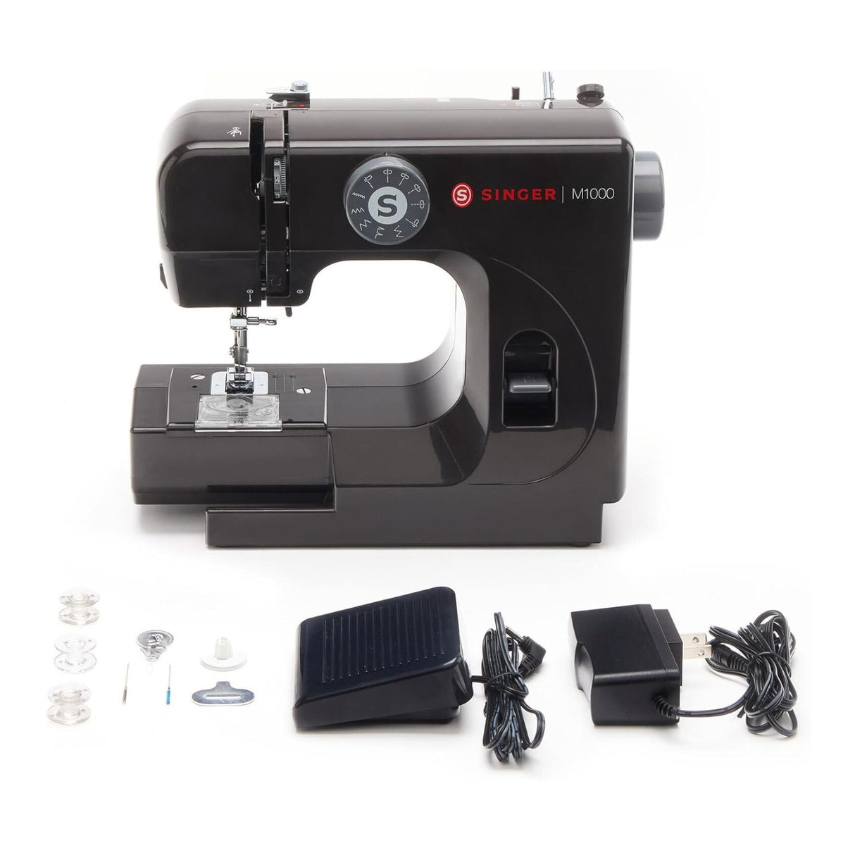 SINGER M1000 Mending Machine with 32 Stitch Applications and LED Light (Black)