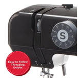 SINGER M1000 Mending Machine with 32 Stitch Applications and LED Light (Black)