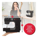 SINGER M1000 Mending Machine with 32 Stitch Applications and LED Light (Black)