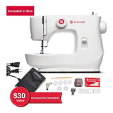 SINGER MX60 Sewing Machine - 57 Stitch Applications with Accessory Kit (White)