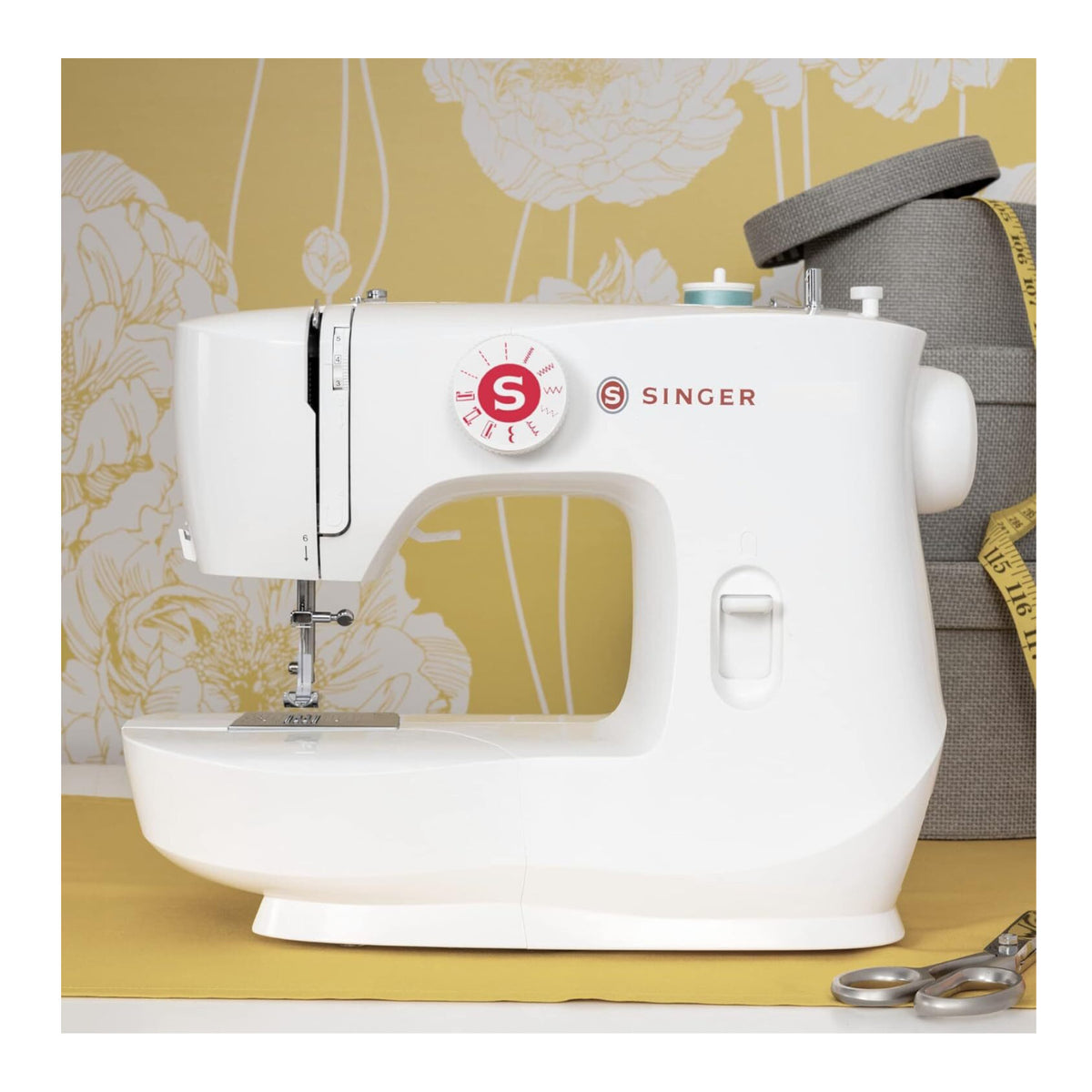 SINGER MX60 Sewing Machine - 57 Stitch Applications with Accessory Kit (White)