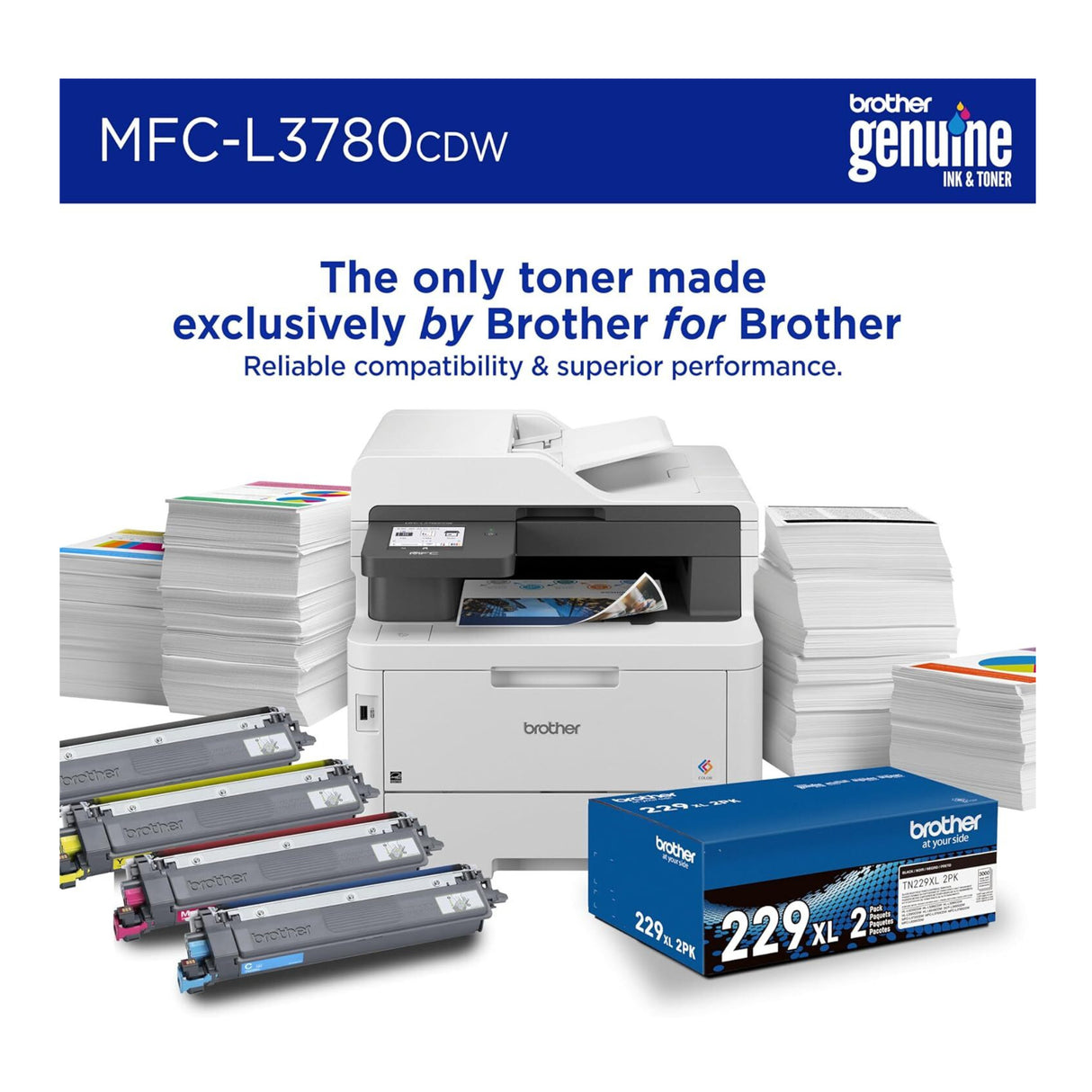 Brother MFC-L3780CDW Wireless Digital Color All-in-One Printer