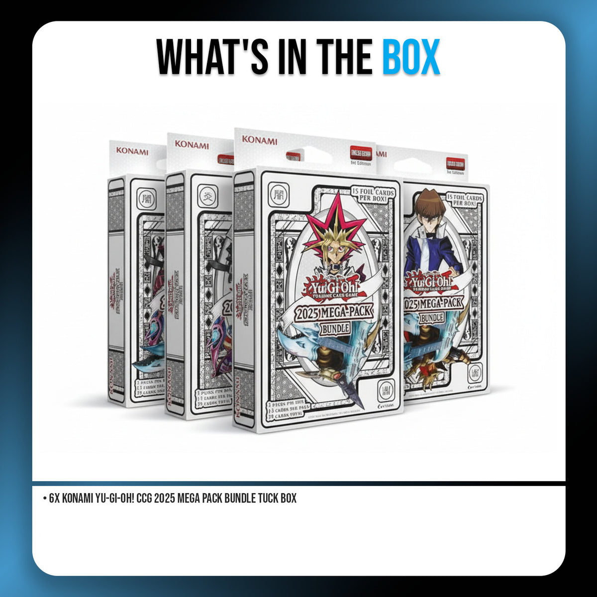 Yu-Gi-Oh 2025 Mega Pack Bundle of 6 (Cover Art May Vary)