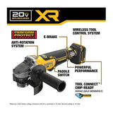 DEWALT 20V MAX* XR Brushless Cordless 4-1/2 in.-5 in. Grinder (Tool Only)