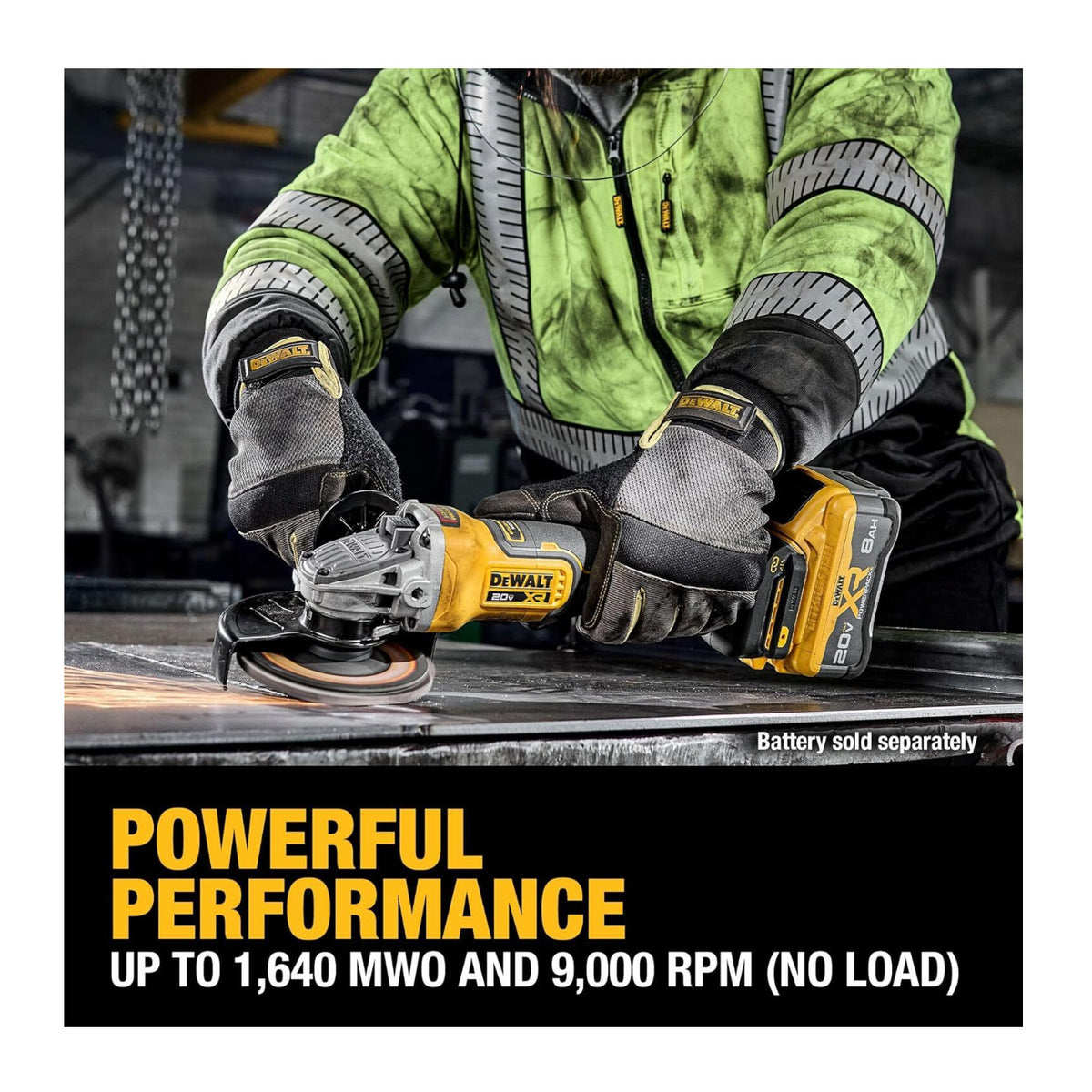DEWALT 20V MAX* XR Brushless Cordless 4-1/2 in.-5 in. Grinder (Tool Only)