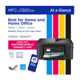 Brother Work Smart 1360 Wireless Color Inkjet All-in-One Printer