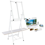 Bob Ross 2-in-1 Floor Standing Tabletop Studio Easel Bundle with Paint Set