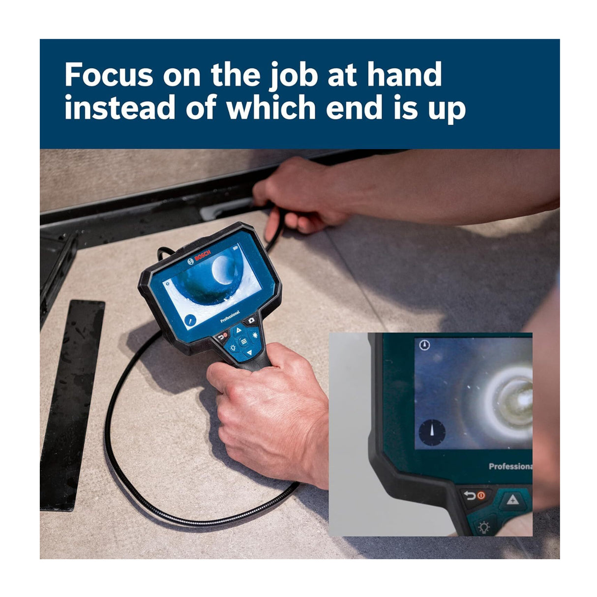BOSCH GIC4-23C 12V Max Connected 5 Ft. Handheld Borescope Inspection Camera