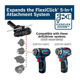 Bosch GSR12V-140FCB22 12V Max Drill/Driver with 5-In-1 Flexiclick System