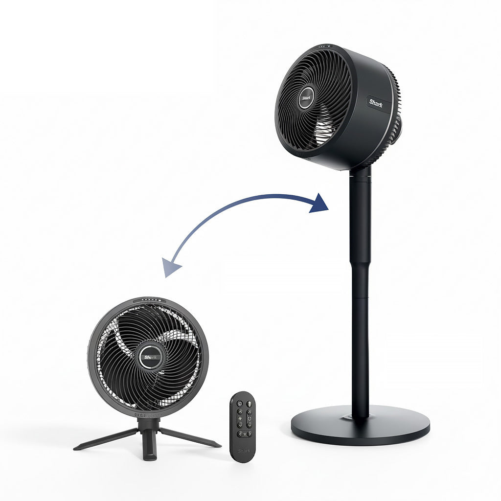 Shark FlexBreeze Portable Pedestal Tabletop Fan - Black (Certified Refurbished)