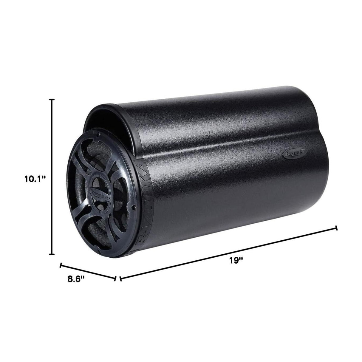 Bazooka 8-Inch 4Ohm Dual Passive Bass Tube Mobile Subwoofer for Car Audio