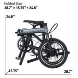 Dahon K-Feather Folding Electric Bike (Slate)