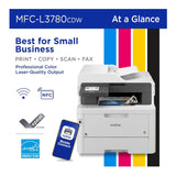 Brother MFC-L3780CDW Wireless Digital Color All-in-One Printer with Accesories