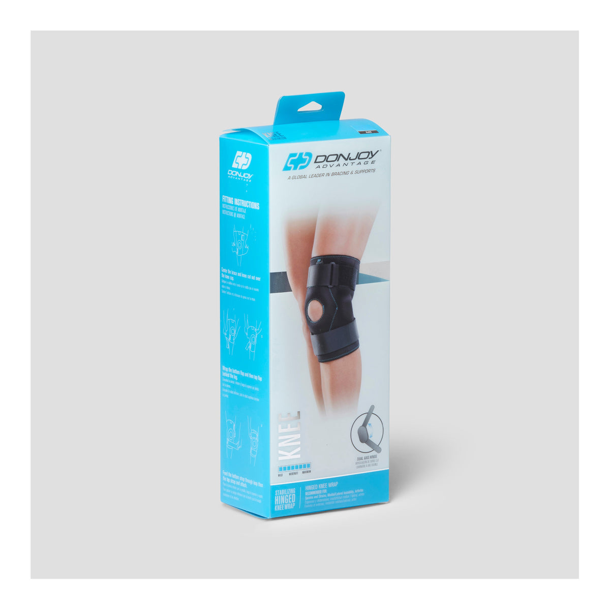 DonJoy Advantage Stabilizing Hinged Knee Wrap Large/Extra Large (Black)
