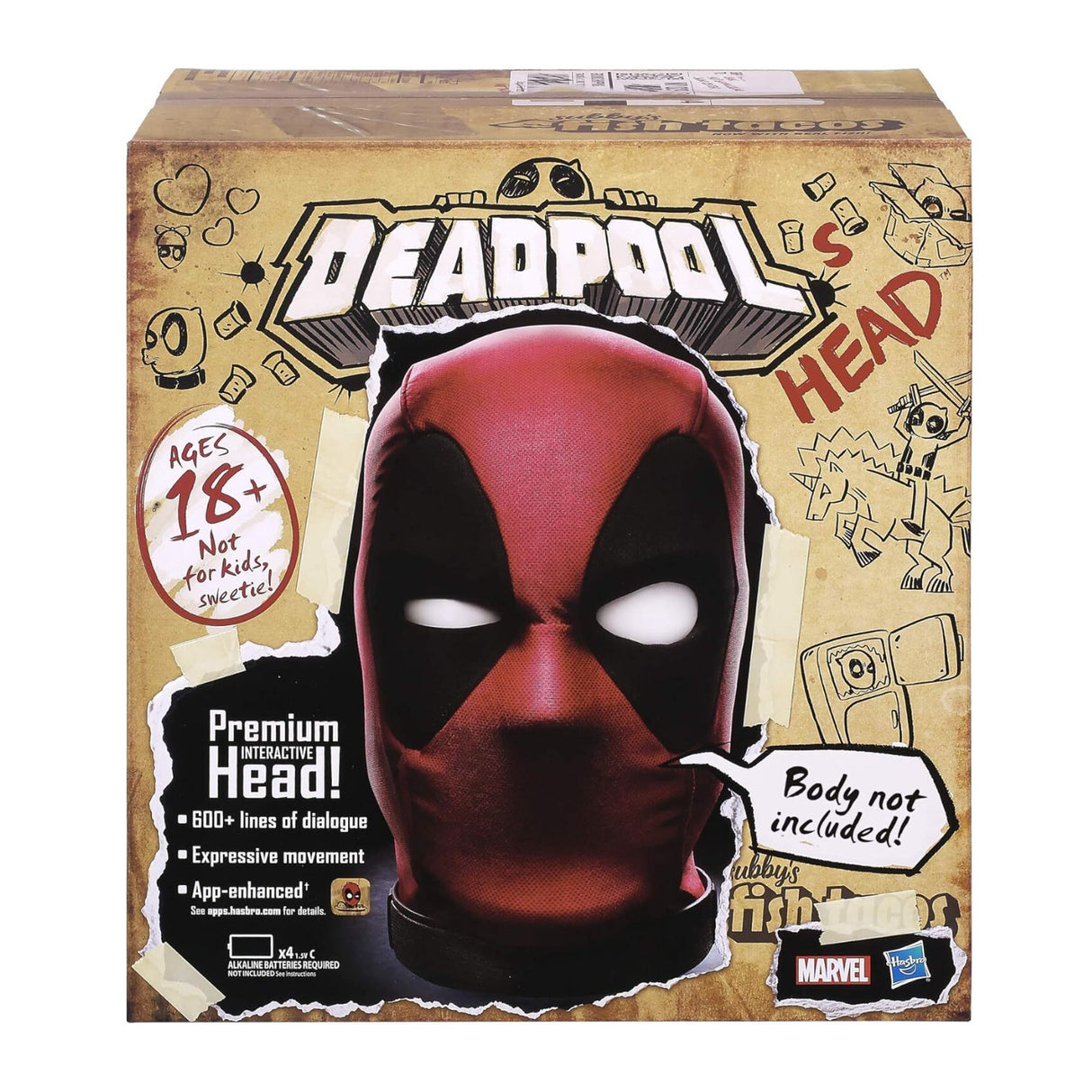 Marvel Legends Deadpools Head Premium Interactive Talking Collectible Head