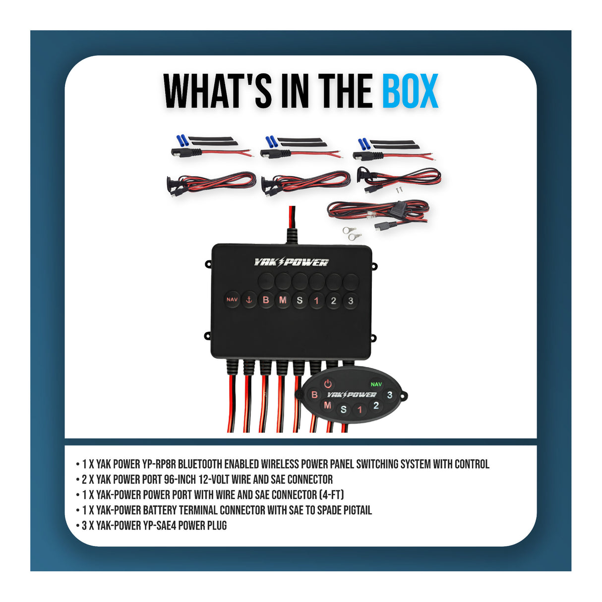 Yak Power Complete Bluetooth Enabled Wireless Switching System for Kayaks