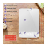 Etekcity 22lb Digital Rechargeable Food Kitchen Scale