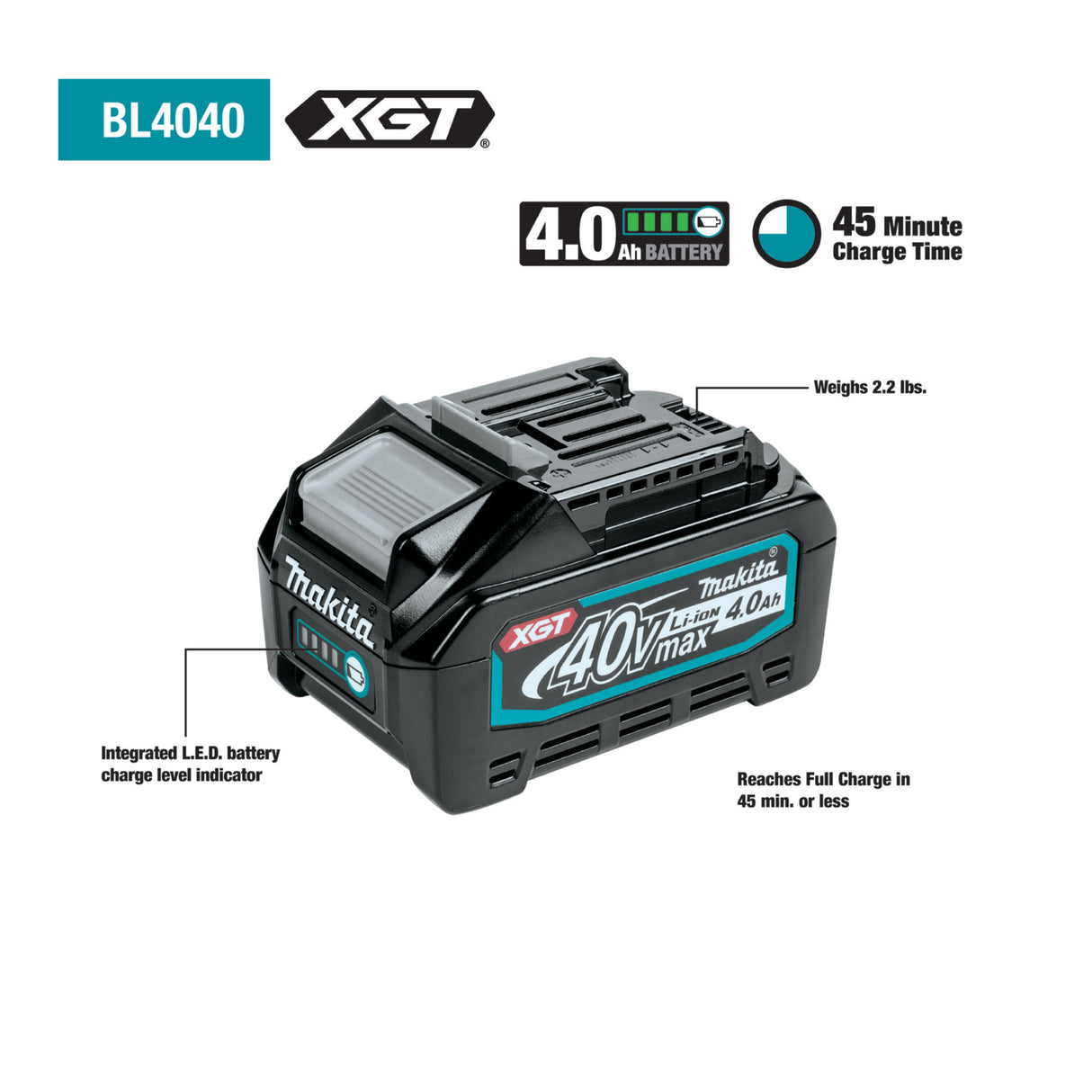 Makita GAU02M1 40V Max XGT Brushless 10-Inch Telescoping Pole Saw Kit