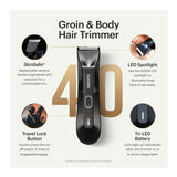 Manscaped The Lawn Mower 4.0 Electric Trimmer Cordless and Waterproof (Black)