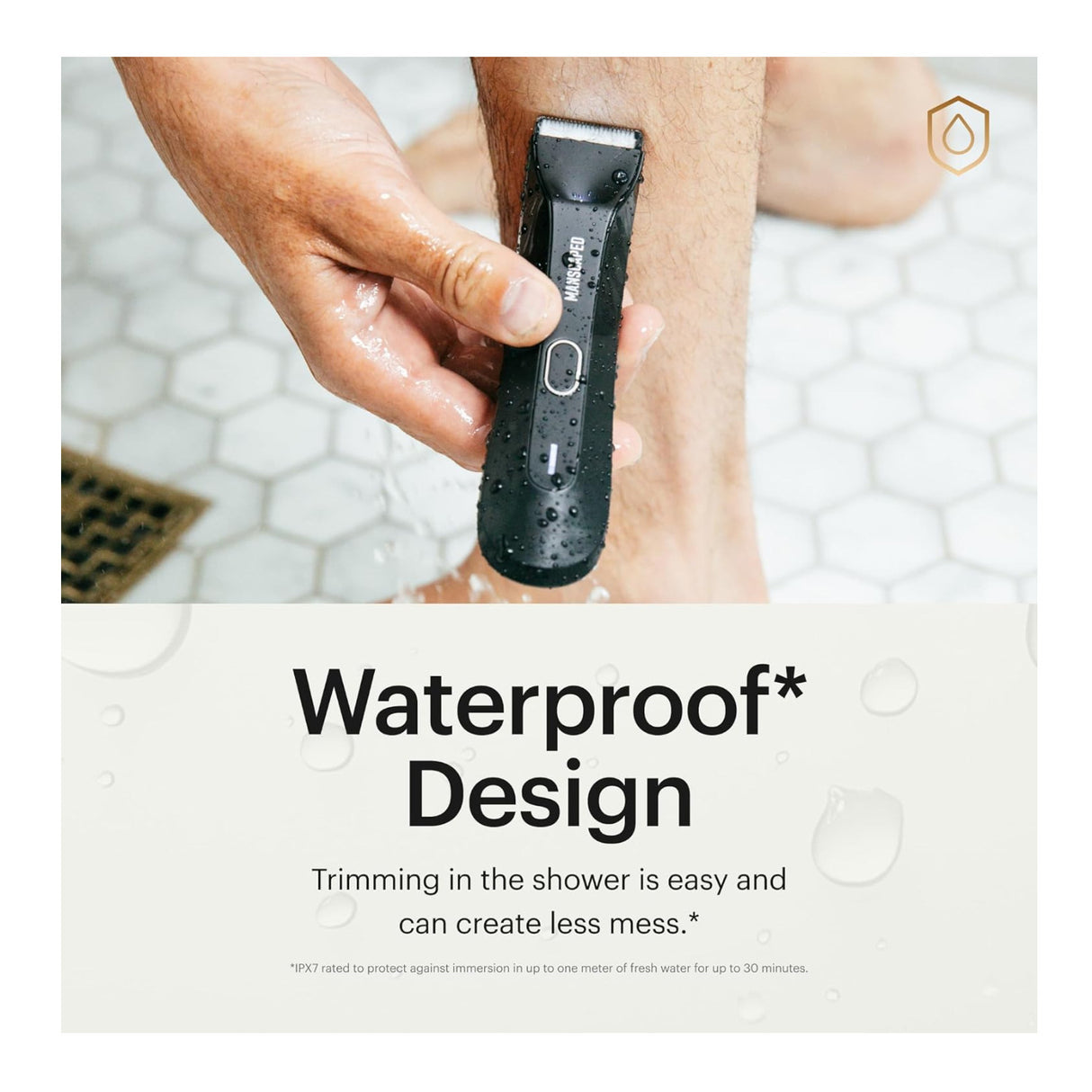 Manscaped The Lawn Mower 4.0 Electric Trimmer Cordless and Waterproof (Black)