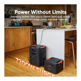 Jackery HomePower 3600 Plus Portable Power Station with SolarSaga 500 X