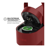 Keurig K-Slim Single Serve K-Cup Pod Coffee Maker 3 Brew Sizes 46oz (Red)