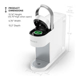 Keurig K-Slim Single Serve K-Cup Pod Coffee Maker 3 Brew Sizes (White)