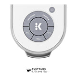 Keurig K-Slim Single Serve K-Cup Pod Coffee Maker 3 Brew Sizes (White)