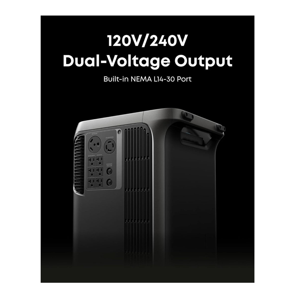 Anker SOLIX F3800 PLUS with 400W Solar Panel - 3.84kWh, Dual-Voltage 120V/240V