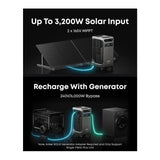 Anker SOLIX F3800 PLUS Portable Power Station (2-Pack) with Smart Home Power Kit
