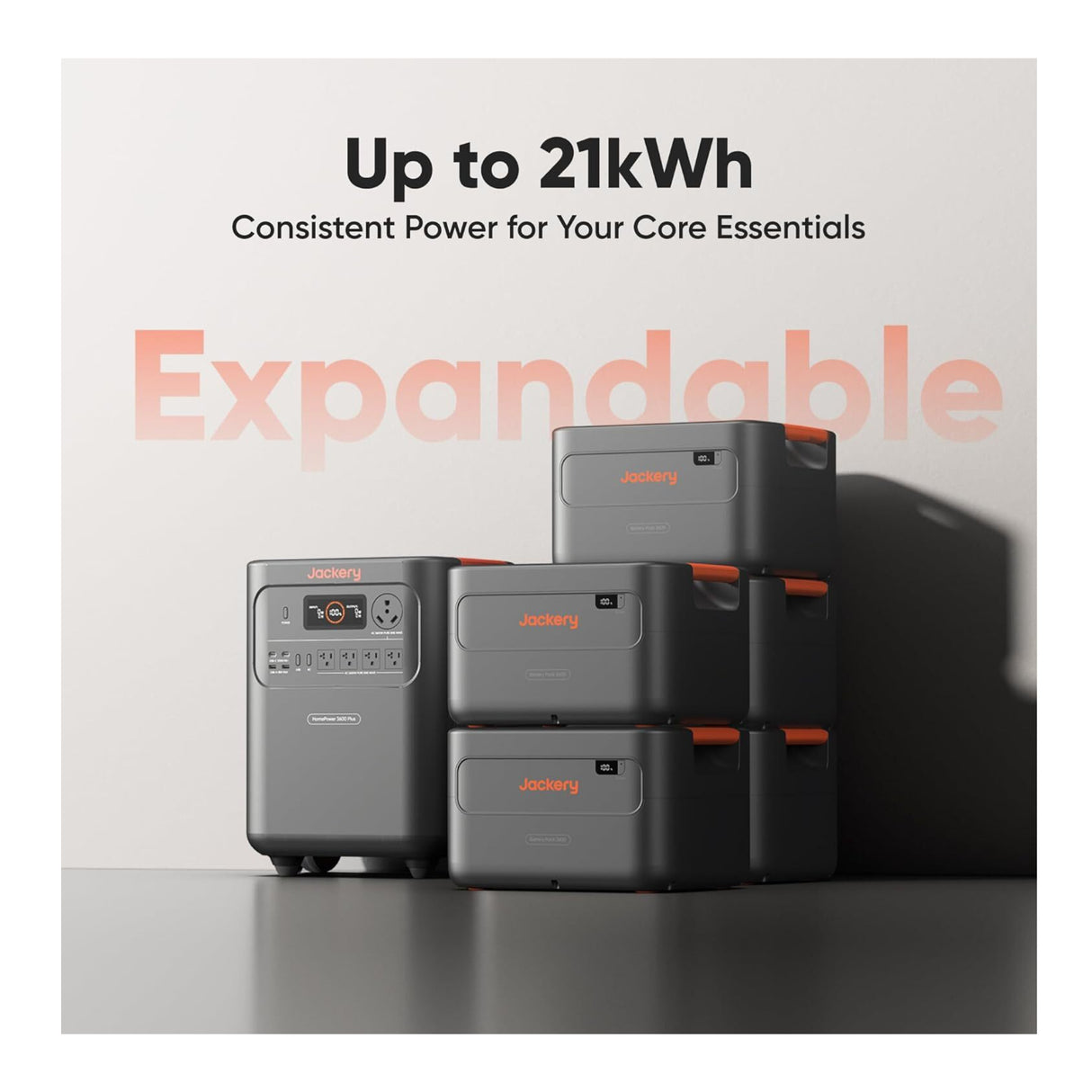 Jackery HomePower 3600 Plus Portable Power Station Double Kit