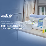 Brother PE900 Embroidery Machine with 193 Designs and 50-Piece Thread Set