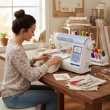Brother Elite PE900 Embroidery Machine Bundle with 63-Color Thread Set