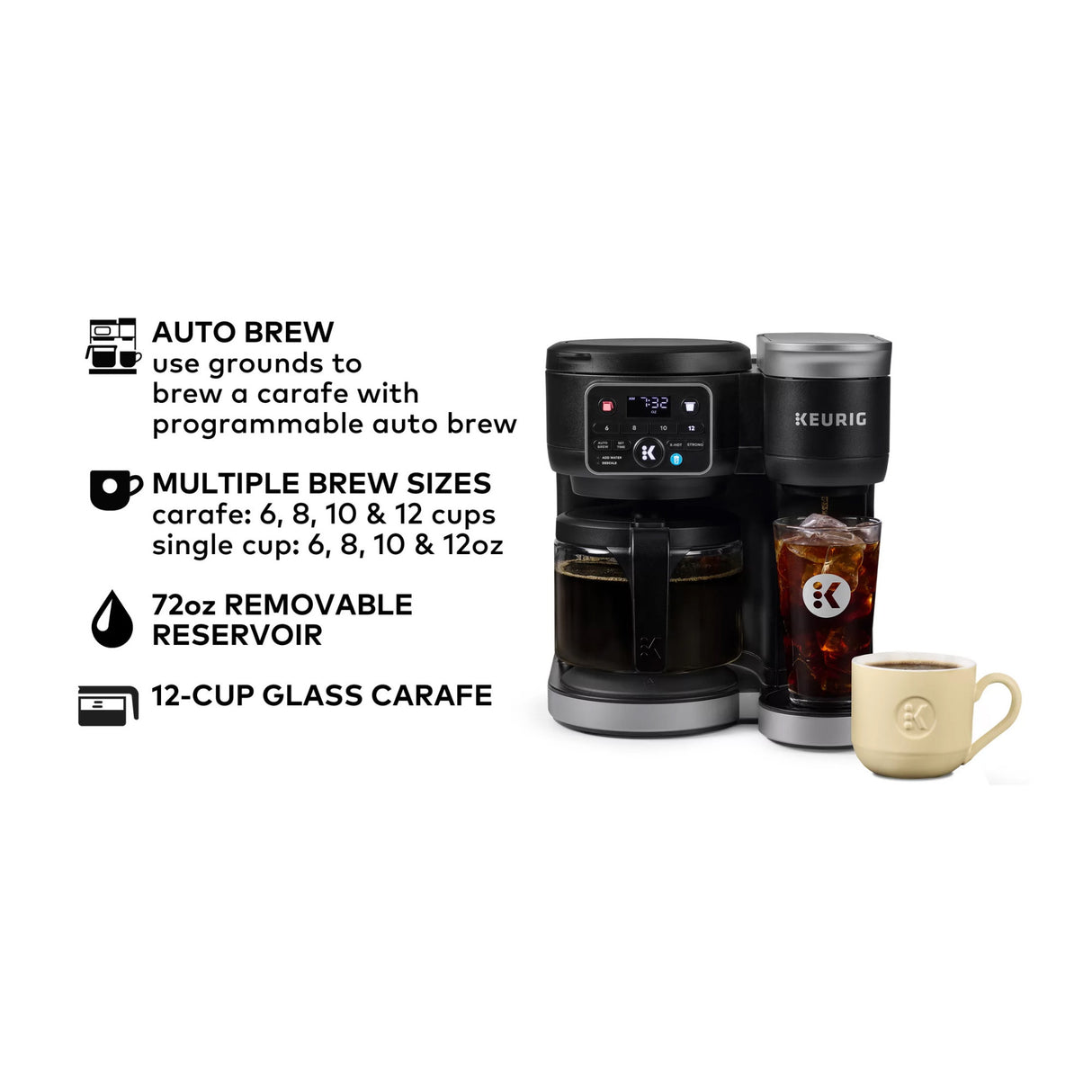Keurig K-Duo Hot & Iced Single Serve & Carafe Coffee Maker (Gen 2)