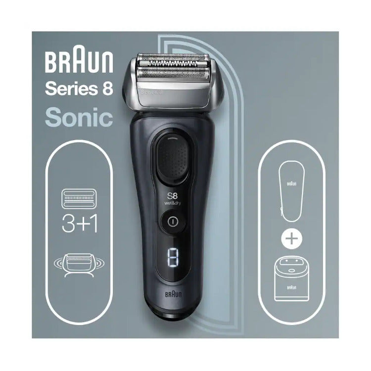 Braun Series 8 8453cc Wet/Dry Electric Shaver - Gray