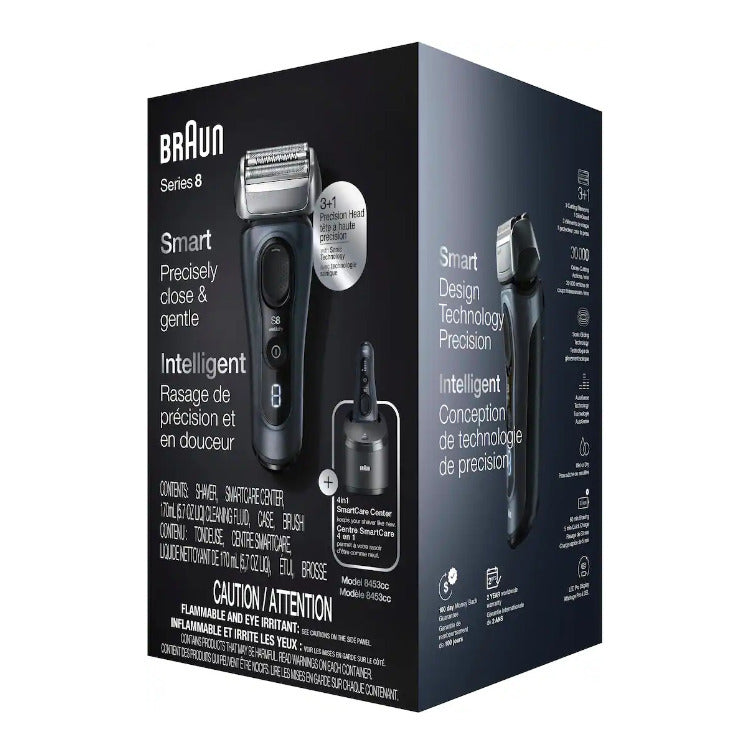 Braun Series 8 8453cc Wet/Dry Electric Shaver - Gray