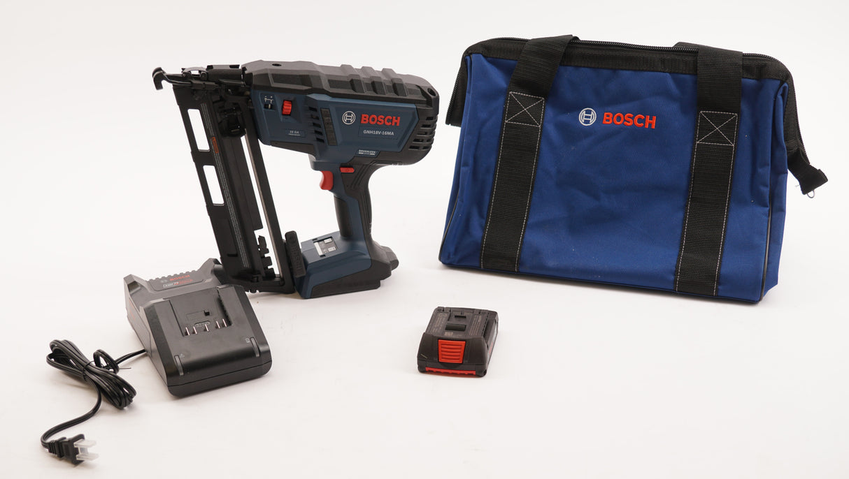 BOSCH GNH18V-16MAB12 18V Brushless Finish Nailer Kit with Power Battery (Open Box)