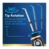 Waterpik Cordless Advanced 2.0 Water Flosser With Travel Bag (Black)