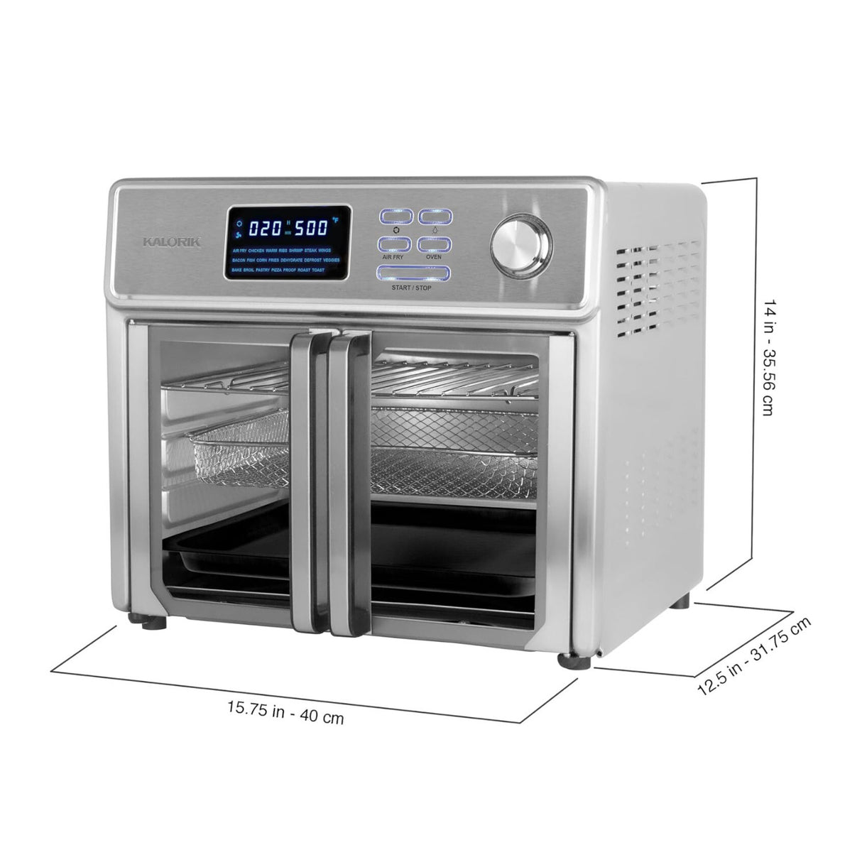 Kalorik MAXX 26 Quart Air Fryer Oven 10-in-1 Countertop Toaster Oven Combo