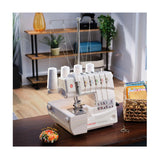Singer Professional 5 14T968DC Heavy-Duty Metal Frame Serger Overlock (White)
