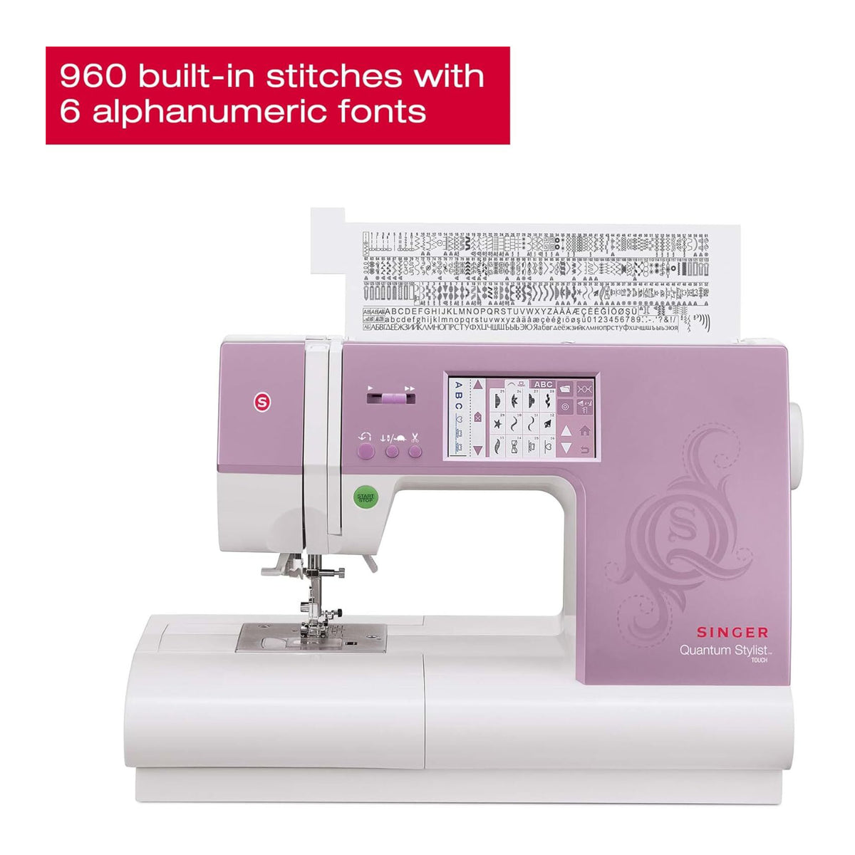 Singer Quantum Stylist 9985 Computerized Sewing and Quilting Machine (White) (Open Box)