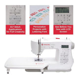 SINGER C7290Q Sewing and Quilting Machine with Extension Table and Accessories