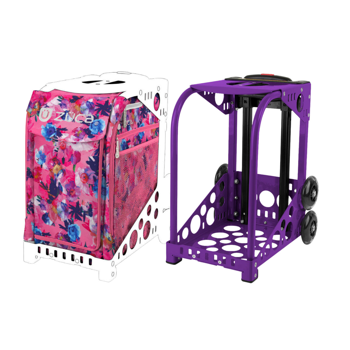 Zuca Sport Frame for Sport Insert Bags (Purple) Bundle with Polyester Insert Bag