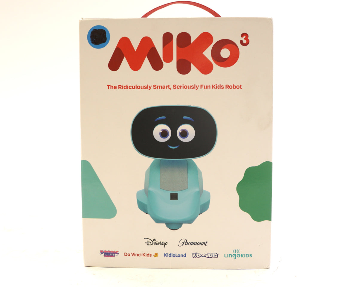 Miko 3 AI Powered Smart Pixie Blue Kids Robot with Learning Apps and Games (Used)