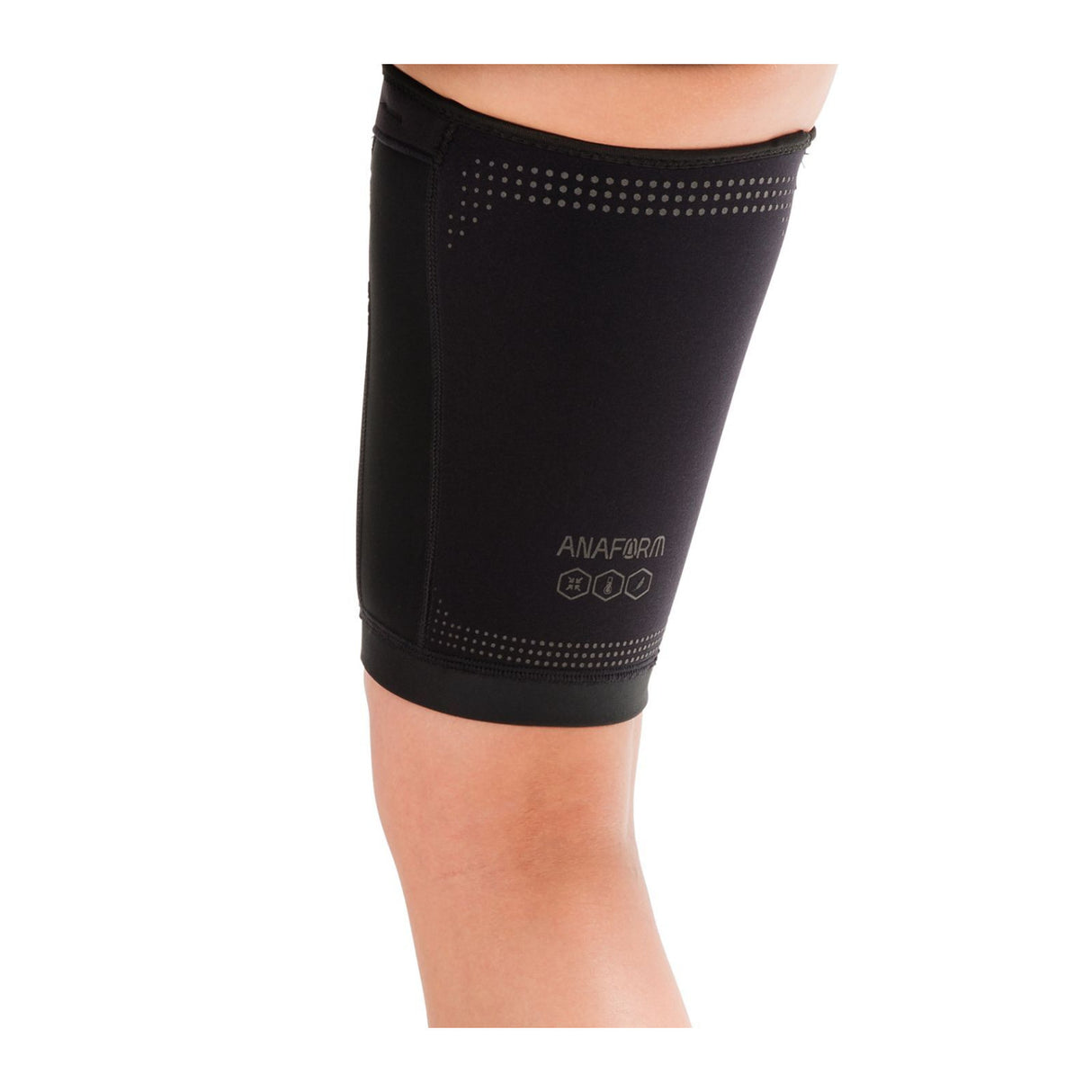 Donjoy Performance Anaform Compression Thigh Sleeve (Black, Small)