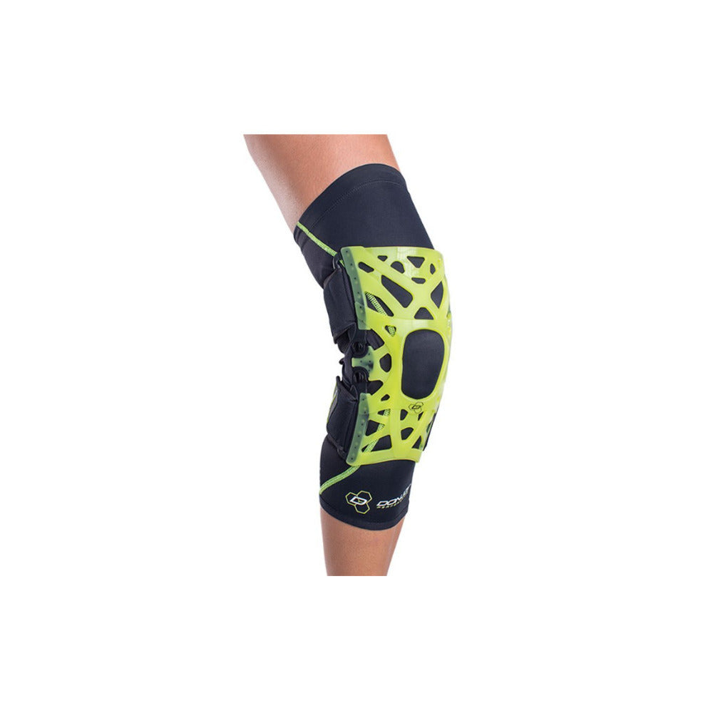 DonJoy Performance Webtech Knee Brace with Dual-Axis Hinges (Slime Green, M)