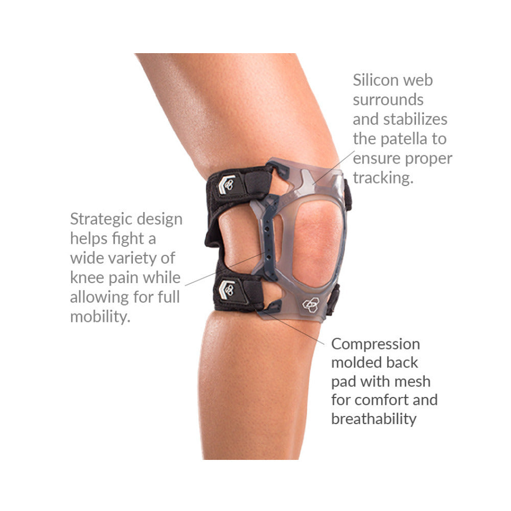 DONJOY PERFORMANCE Webtech Short Knee Brace (Black, Large)