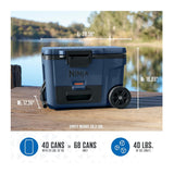 Ninja FrostVault 45QT Wheeled Cooler with Dry Zone (Lakeshore Blue)