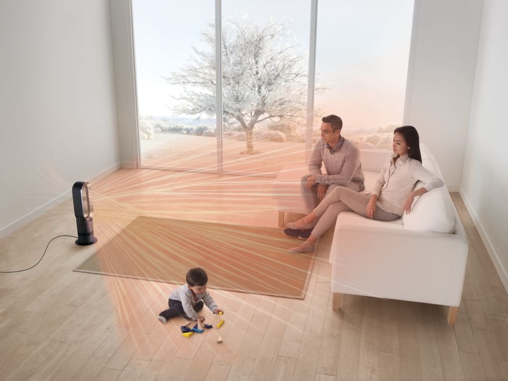 Dyson AM09 Fan + Heater (Sliver/White)